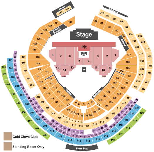 Nationals Park My Chemical Romance Seating Chart